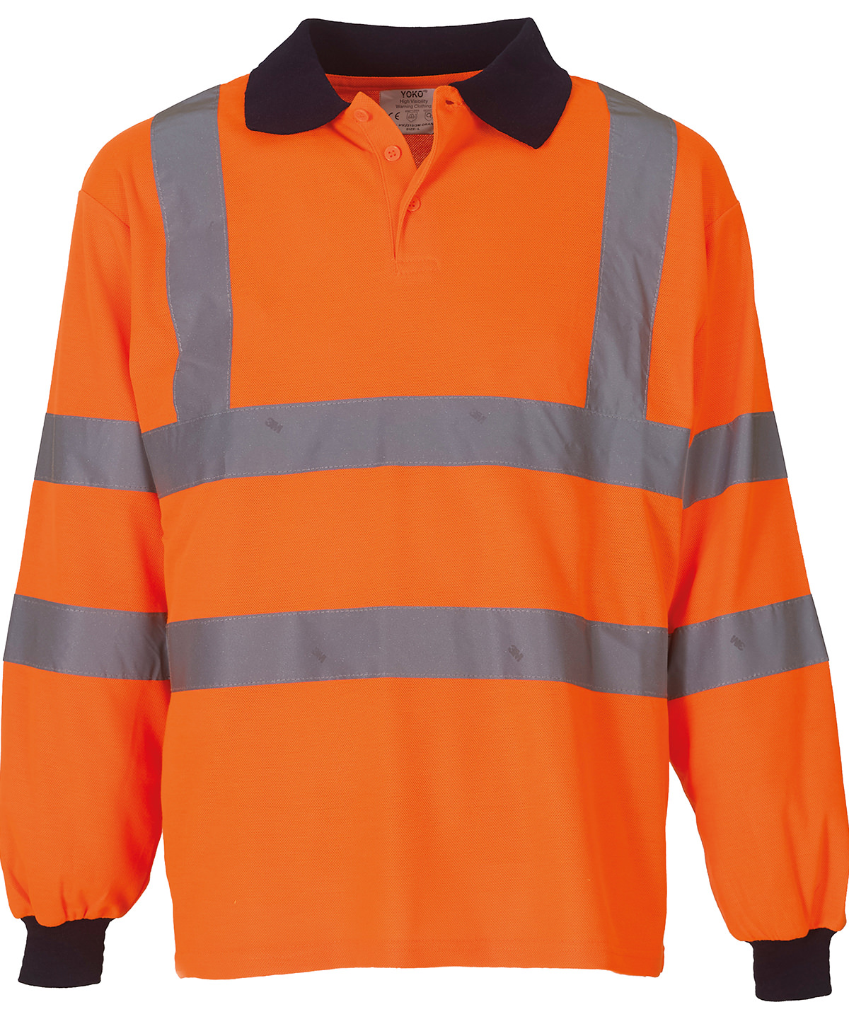 Hi-Vis Long Sleeve Polo (Hvj310) - Image 2