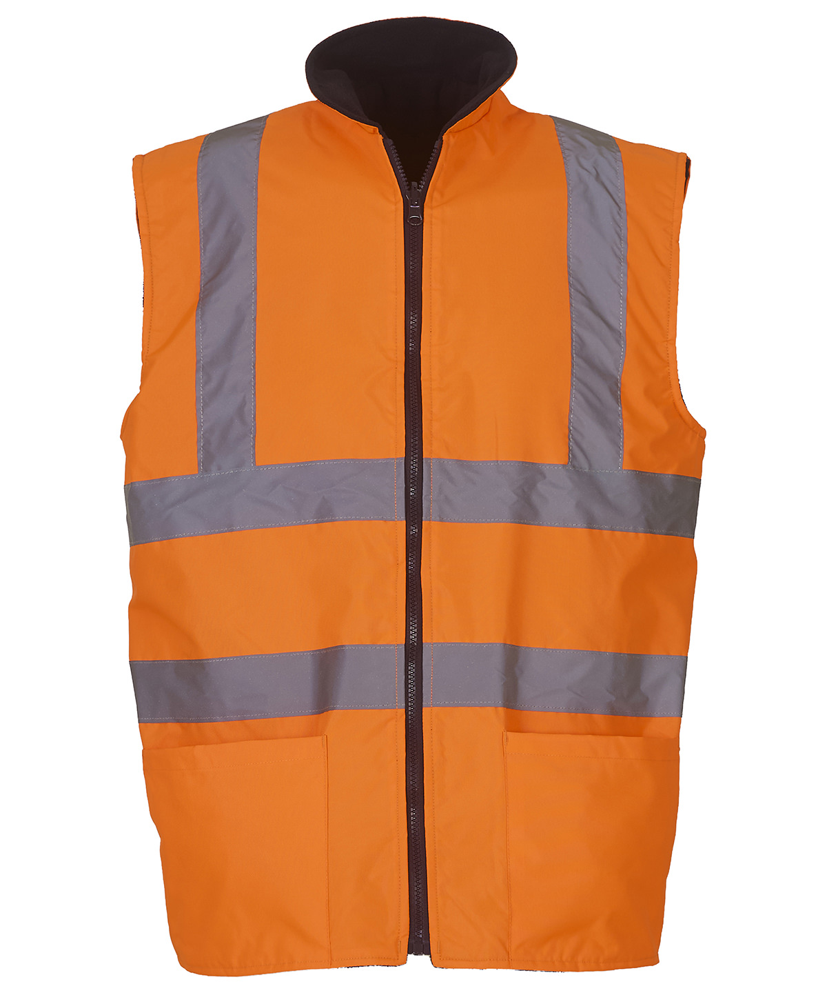 Hi-Vis Reversible Fleece Bodywarmer (Hv008F) - Image 2