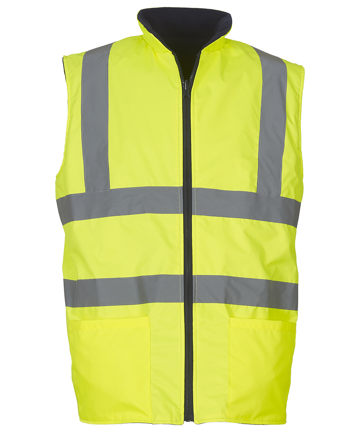 Hi-Vis Reversible Fleece Bodywarmer (Hv008F) - Image 3