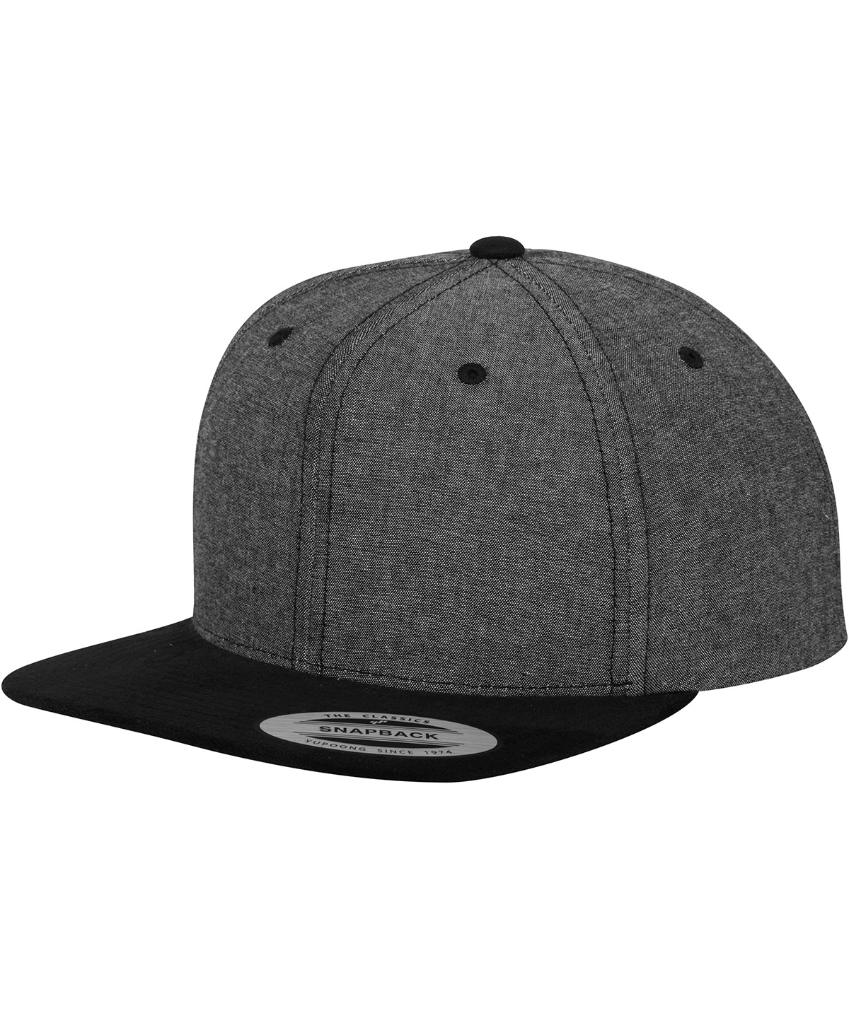 Chambray-Suede Snapback (6089Ch) - Image 2