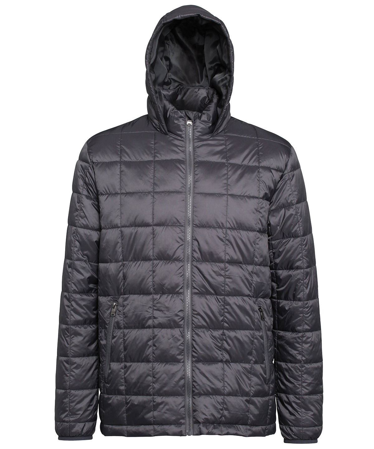 Box Quilt Hooded Jacket - Image 5
