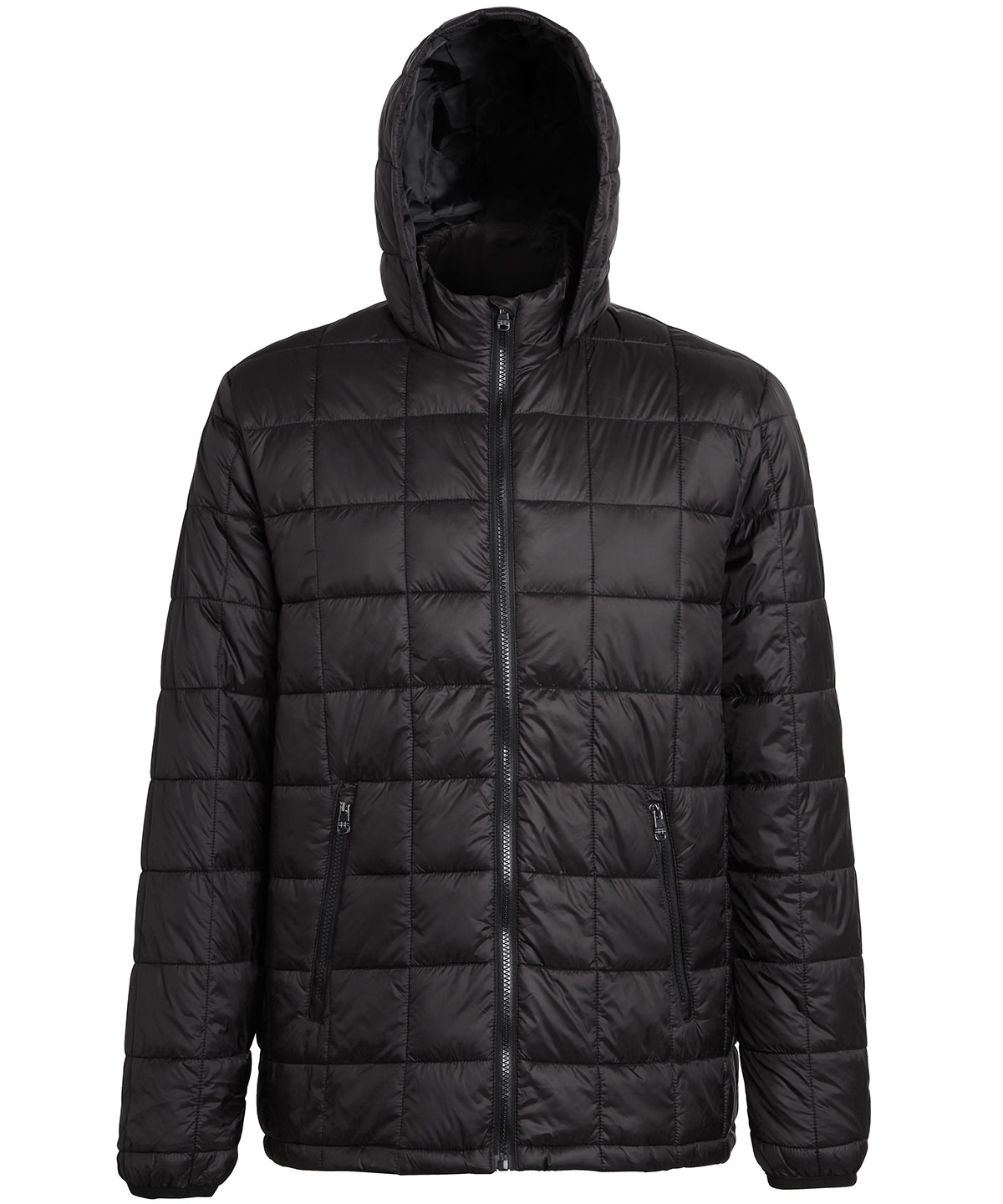 Box Quilt Hooded Jacket - Image 2