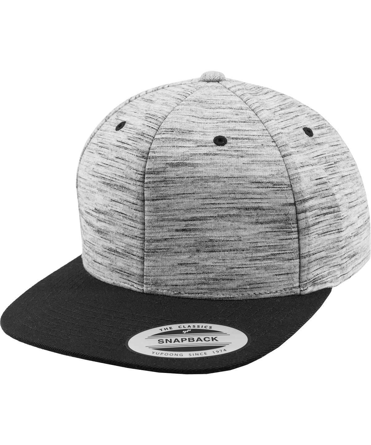Stripes Melange Crown Snapback (6089Sc) - Image 2