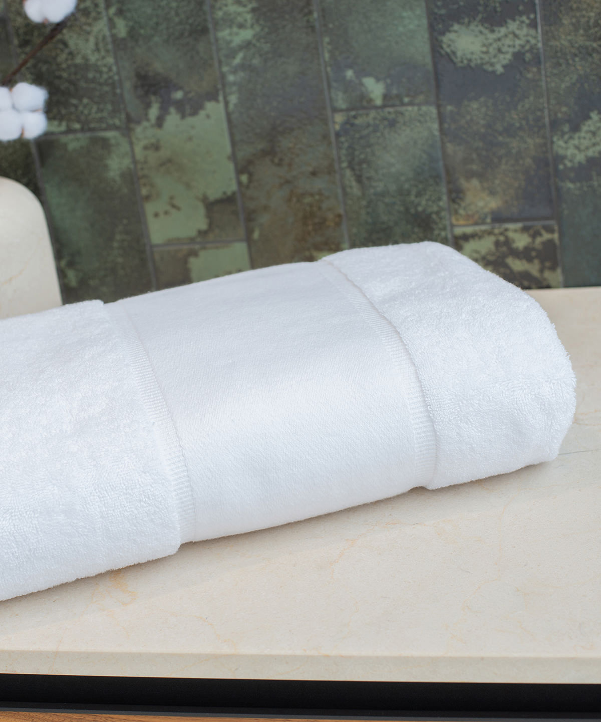 Organic Bath Sheet With Printable Border