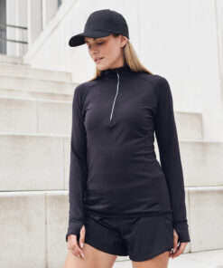 Women's Long-Sleeved ¼ Zip Top