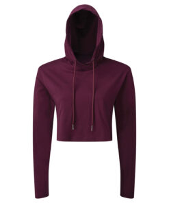 Women's Tridri® Cropped Hooded Long Sleeve T-Shirt