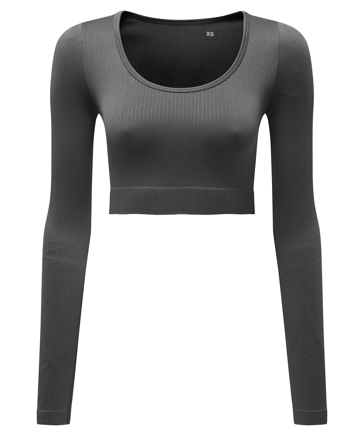 Women's Tridri® Ribbed Seamless '3D Fit' Crop Top - Image 3