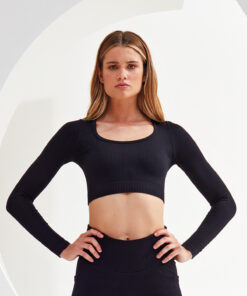 Women's Tridri® Ribbed Seamless '3D Fit' Crop Top