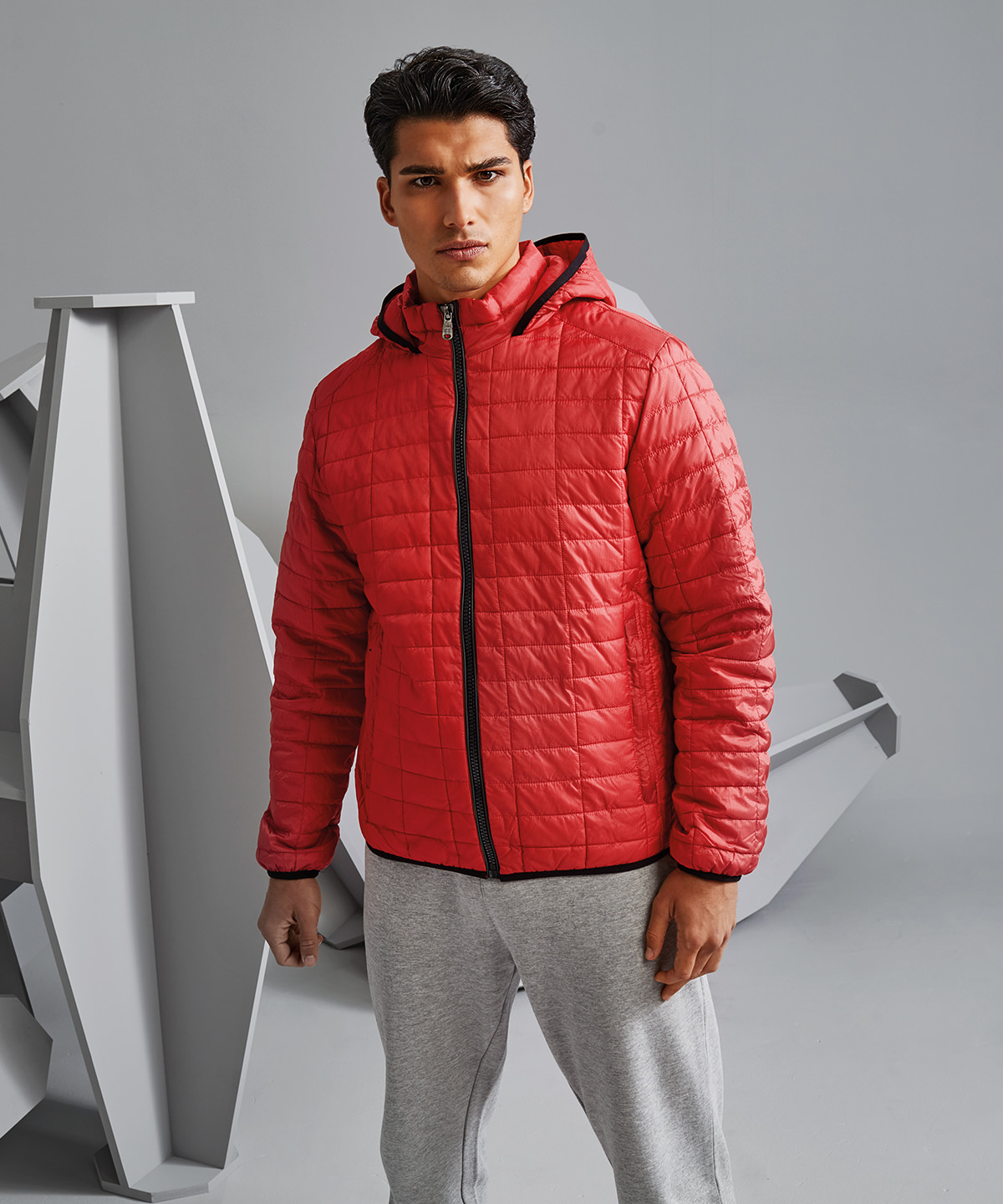 Honeycomb Hooded Jacket