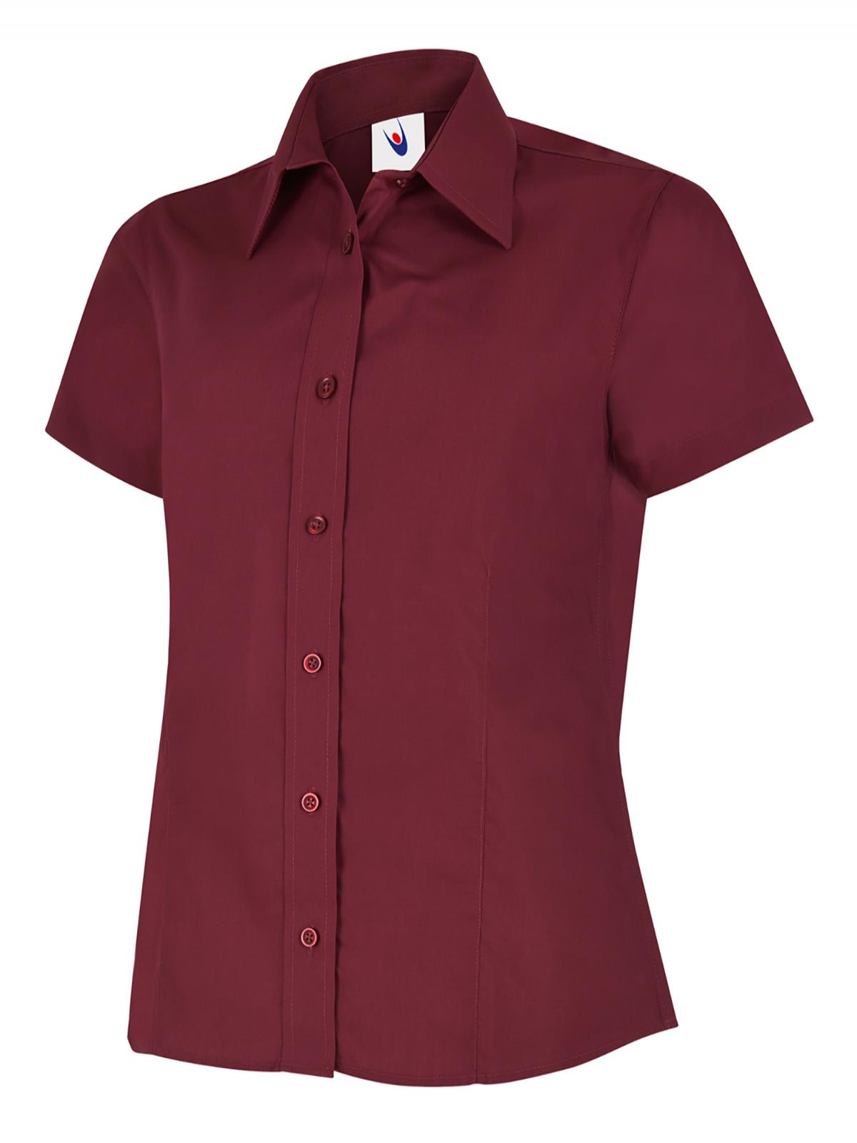 Ladies Poplin Half Sleeve Shirt - Image 3