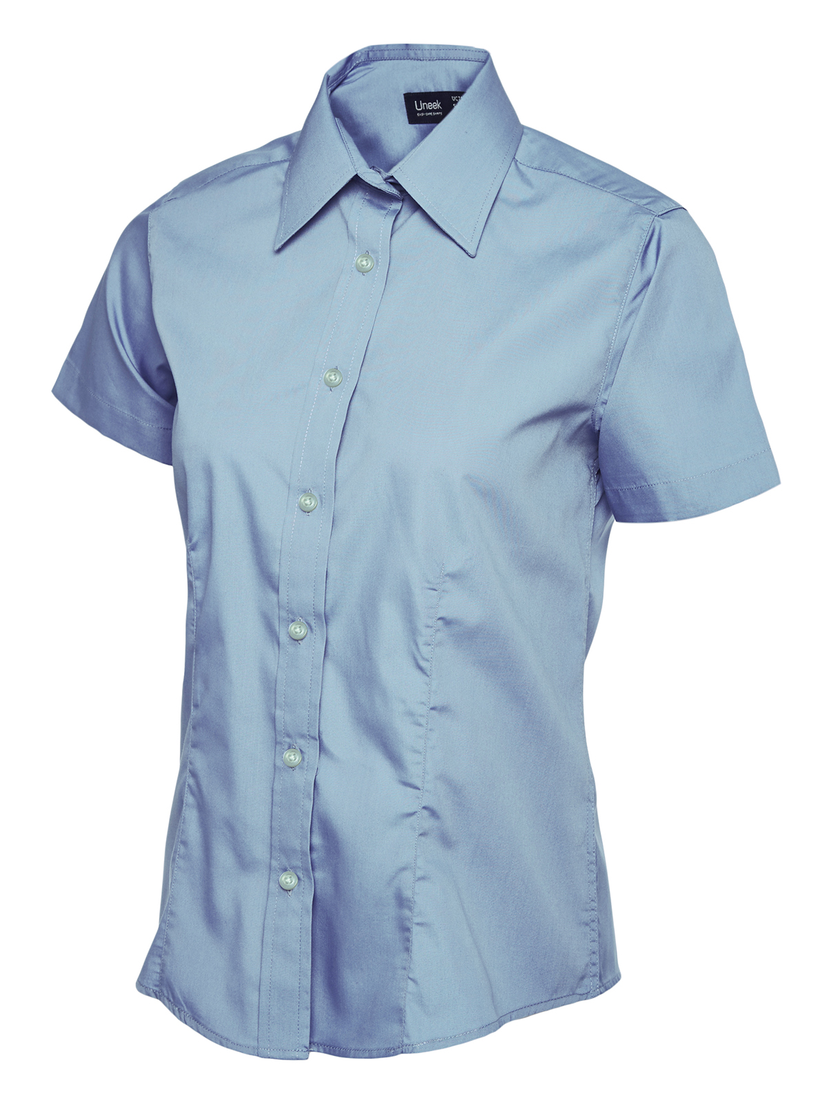 Ladies Poplin Half Sleeve Shirt - Image 4
