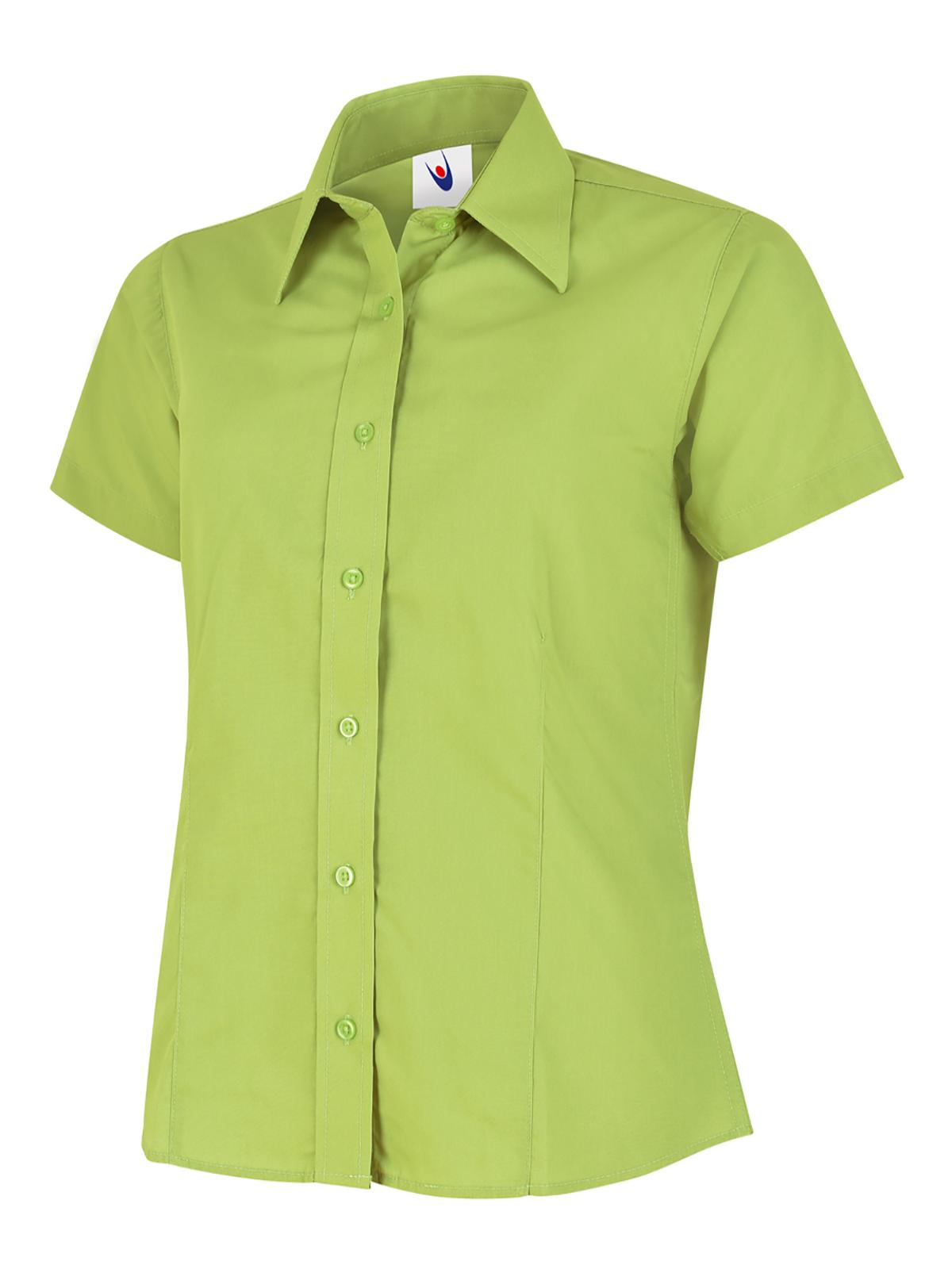 Ladies Poplin Half Sleeve Shirt - Image 5