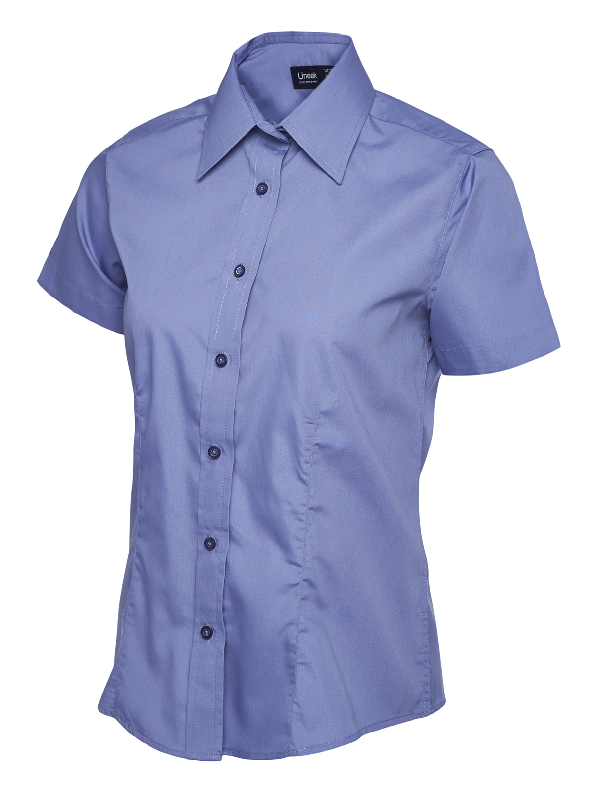 Ladies Poplin Half Sleeve Shirt - Image 6