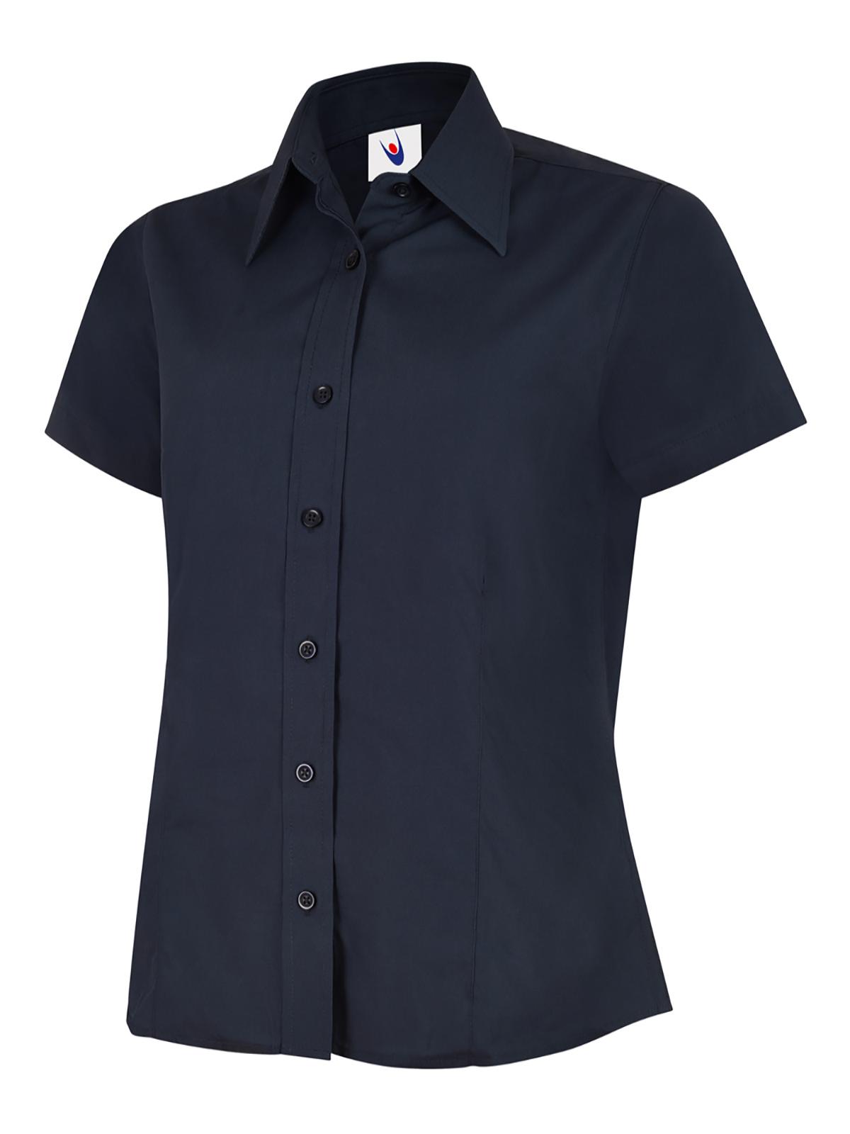 Ladies Poplin Half Sleeve Shirt - Image 7