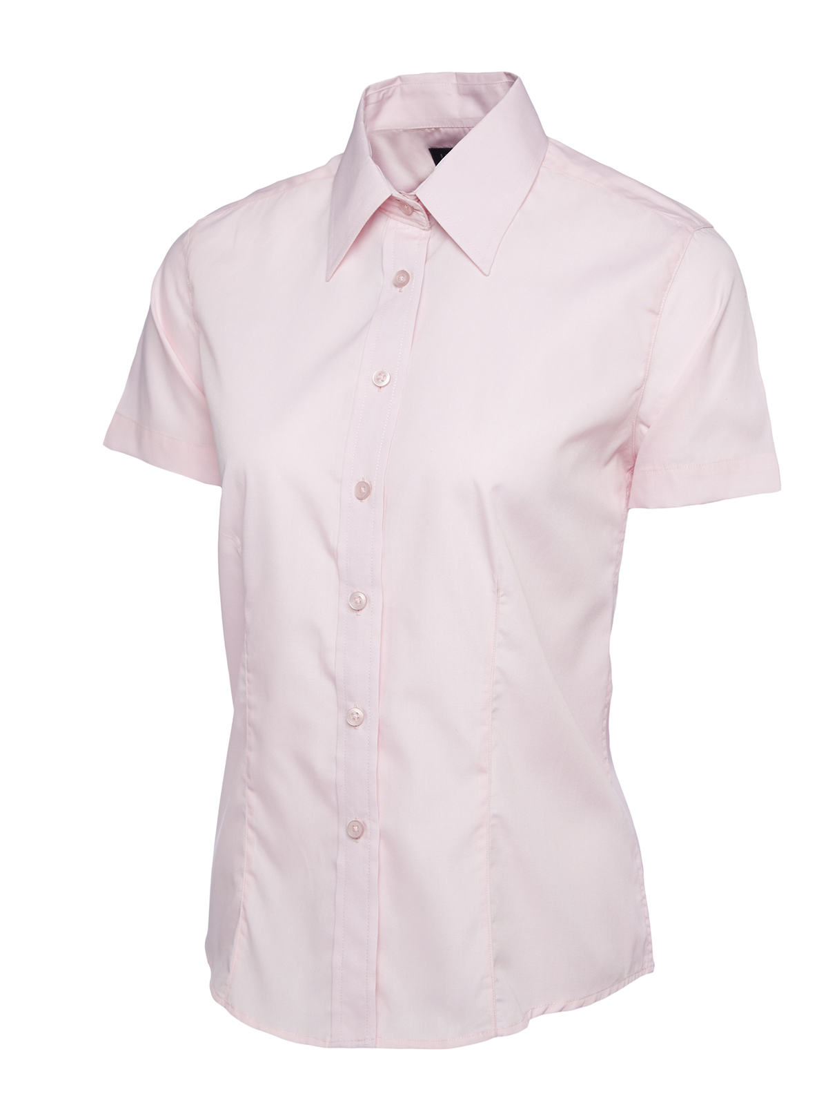 Ladies Poplin Half Sleeve Shirt - Image 8