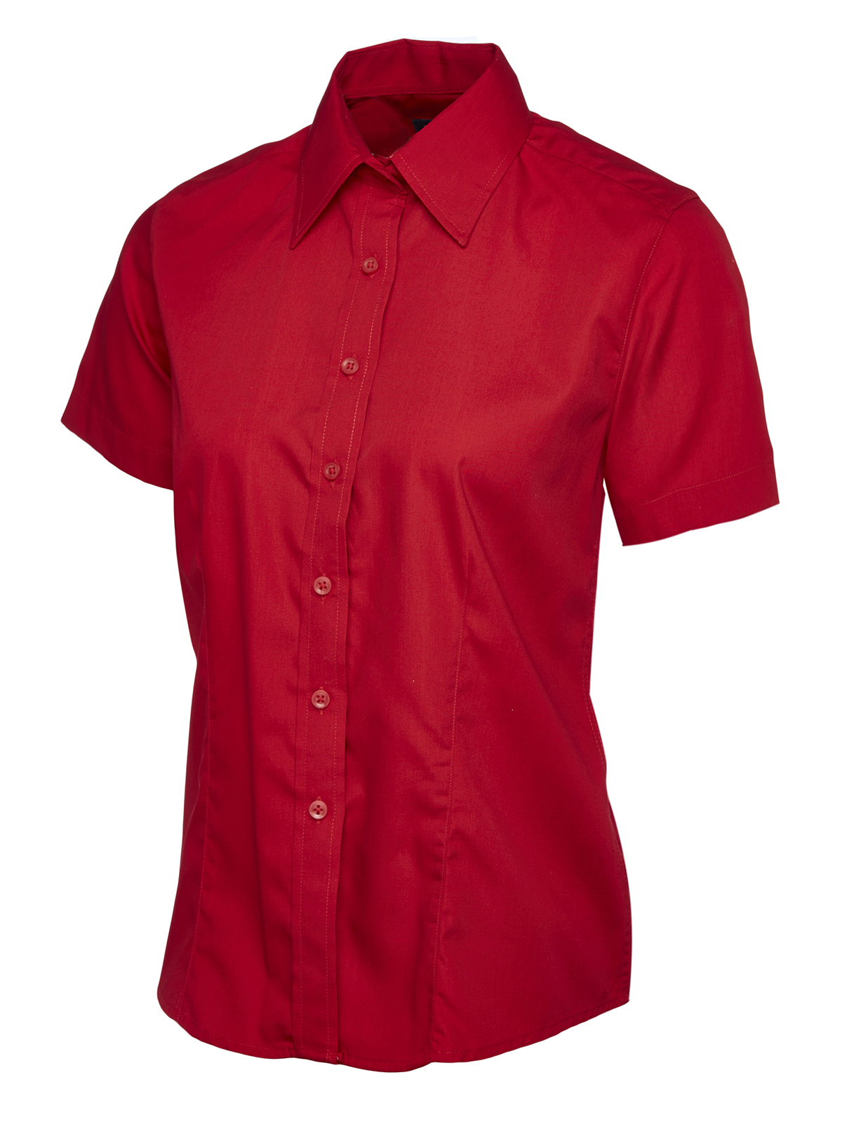 Ladies Poplin Half Sleeve Shirt - Image 10