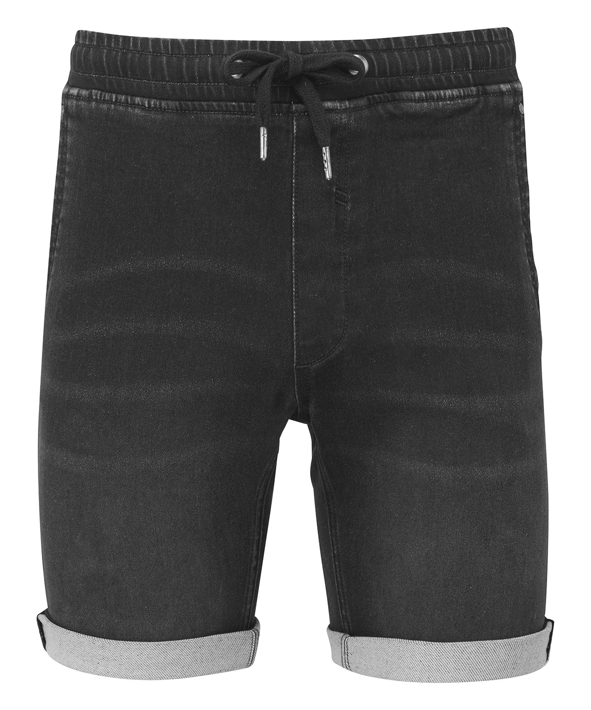 Men's Denim Drawstring Shorts - Image 2