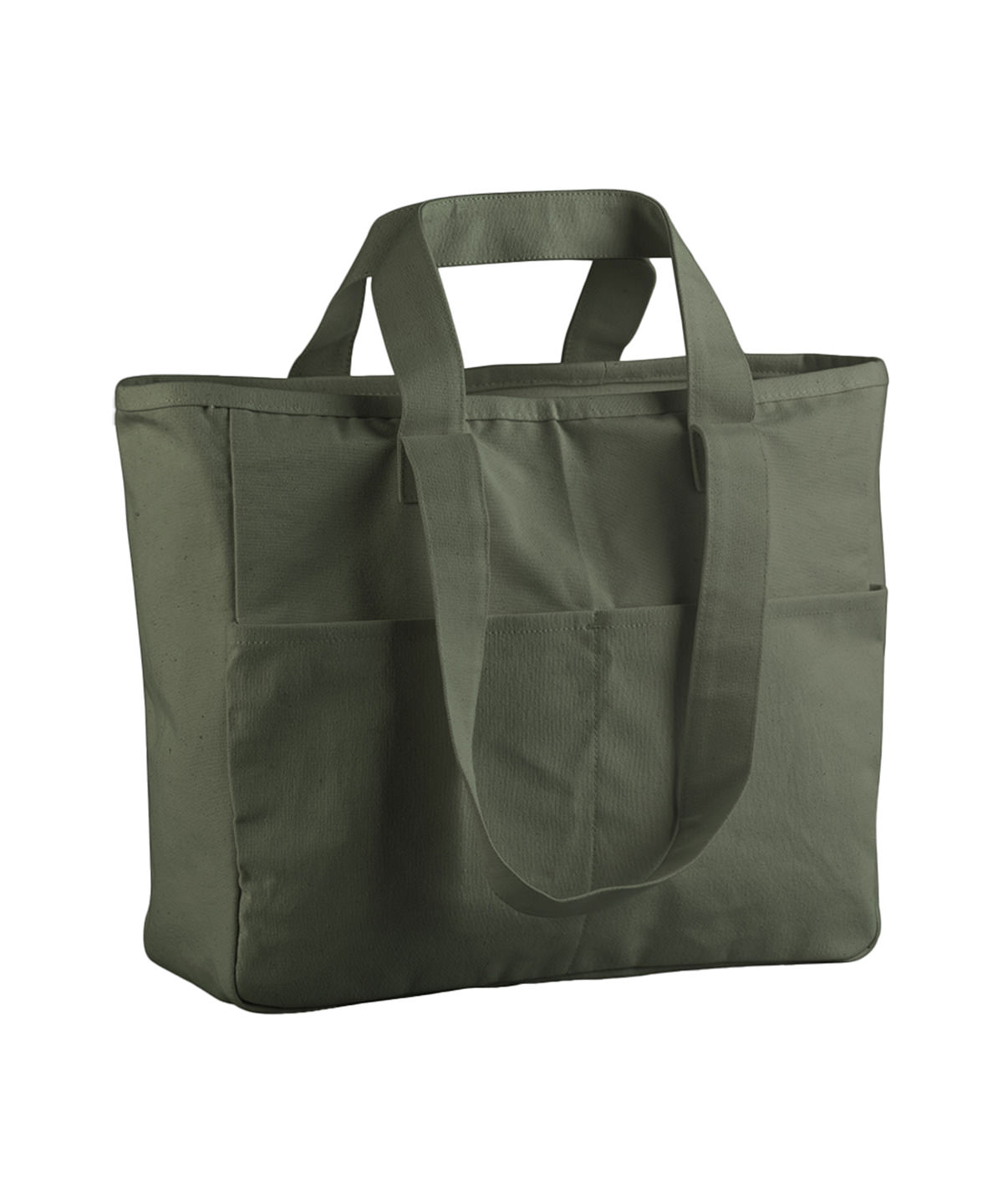 Double-Handle Cargo Pocket Tote - Image 5