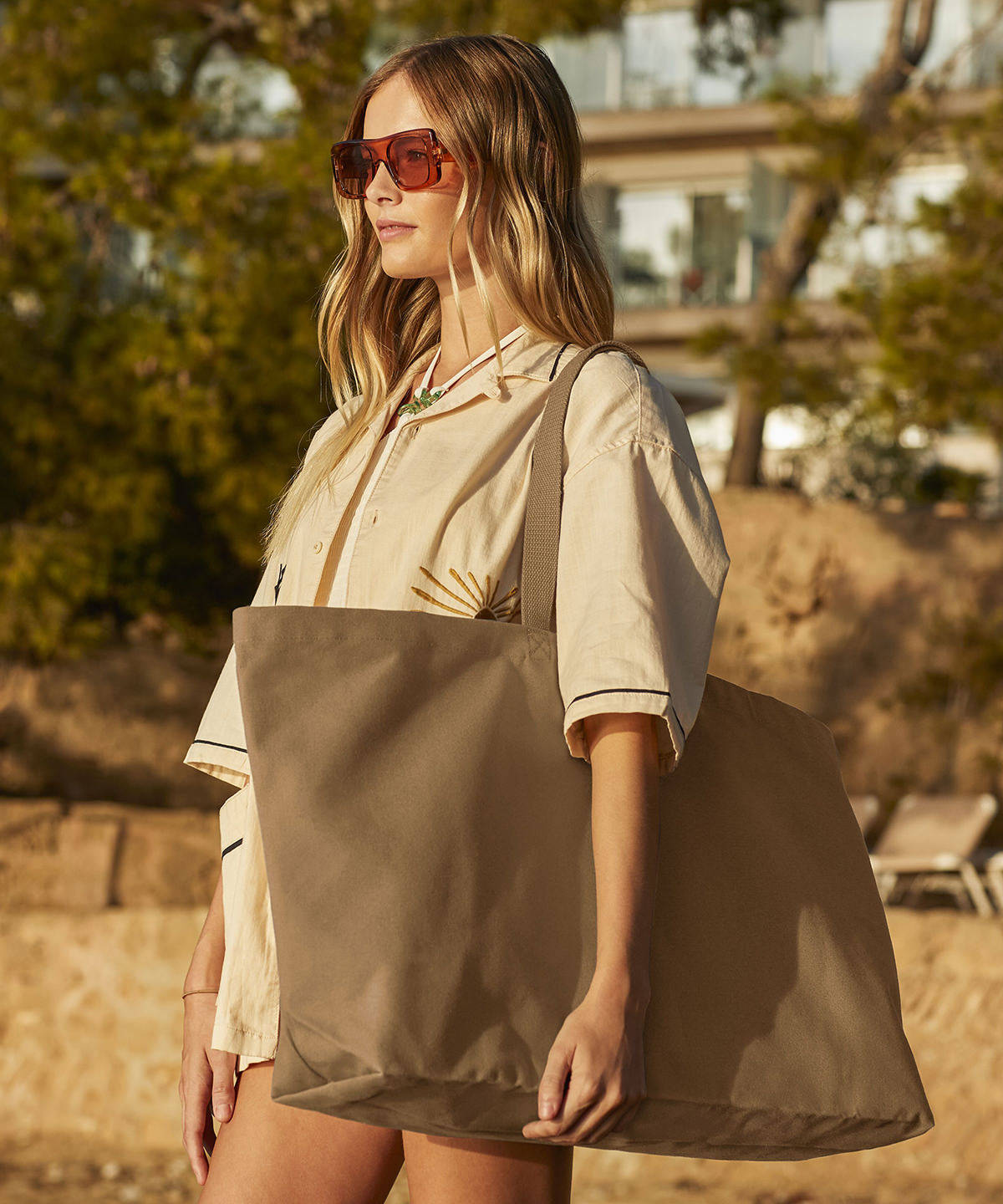 Oversized Canvas Tote Bag