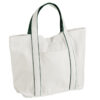Soft White/Bottle Green