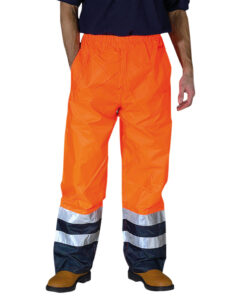 Hi-Vis Waterproof Overtrousers (Hvs463)