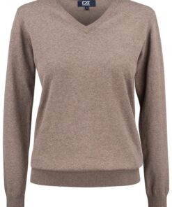 C & B Ladies Oakville V-Neck Sweater - Image 33