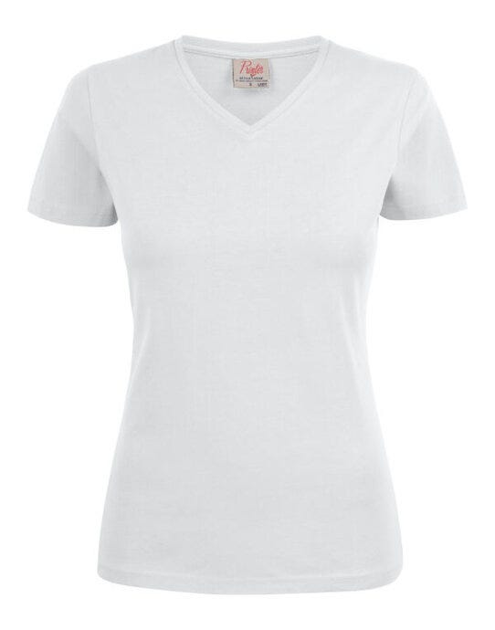 Printer Ladies Heavy V T-Shirt - Image 6