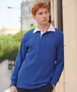 Long Sleeve Plain Rugby Shirt