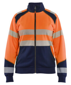 Blåkläder 3508 Women’s Hi-Vis Sweatshirt with zipper - Image 3