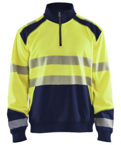 Blåkläder 3556 Hi-Vis sweatshirt with half zip