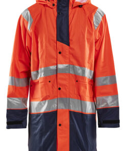 Blåkläder 4324 Rain Coat Hi-Vis LEVEL 1 - Image 4