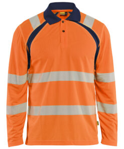 Alternative view of Blåkläder 3598 UV-Protected Long-Sleeved Polo Shirt Hi-Vis