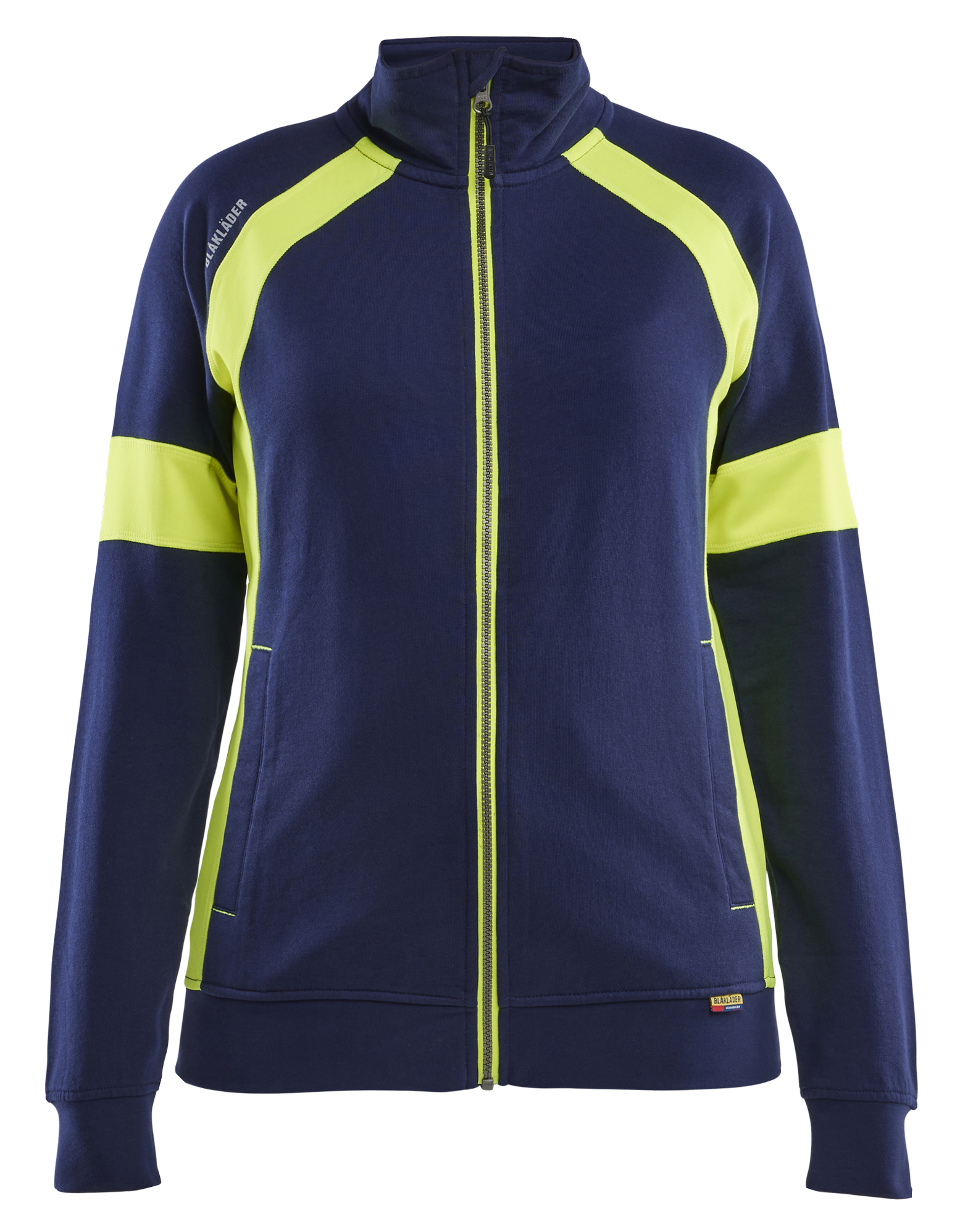 Blåkläder 3568 Women's Sweatshirt with Hi-vis Full Zip - Image 2