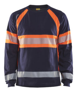 Blåkläder 3510 Hi-Vis Long Sleeved T-shirt - Image 3