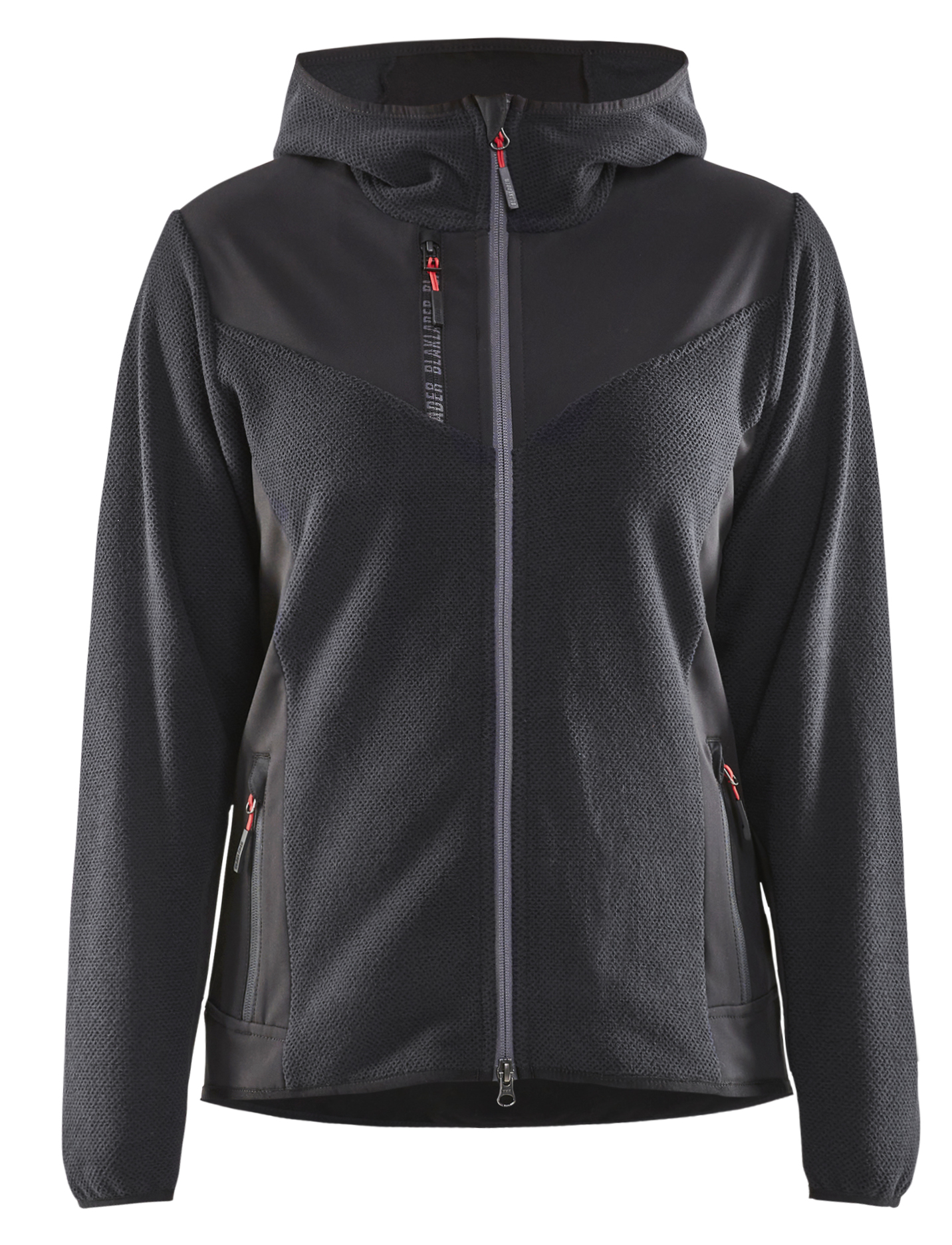 Blåkläder 5941 Women's knitted jacket with softshell and hood - Image 2