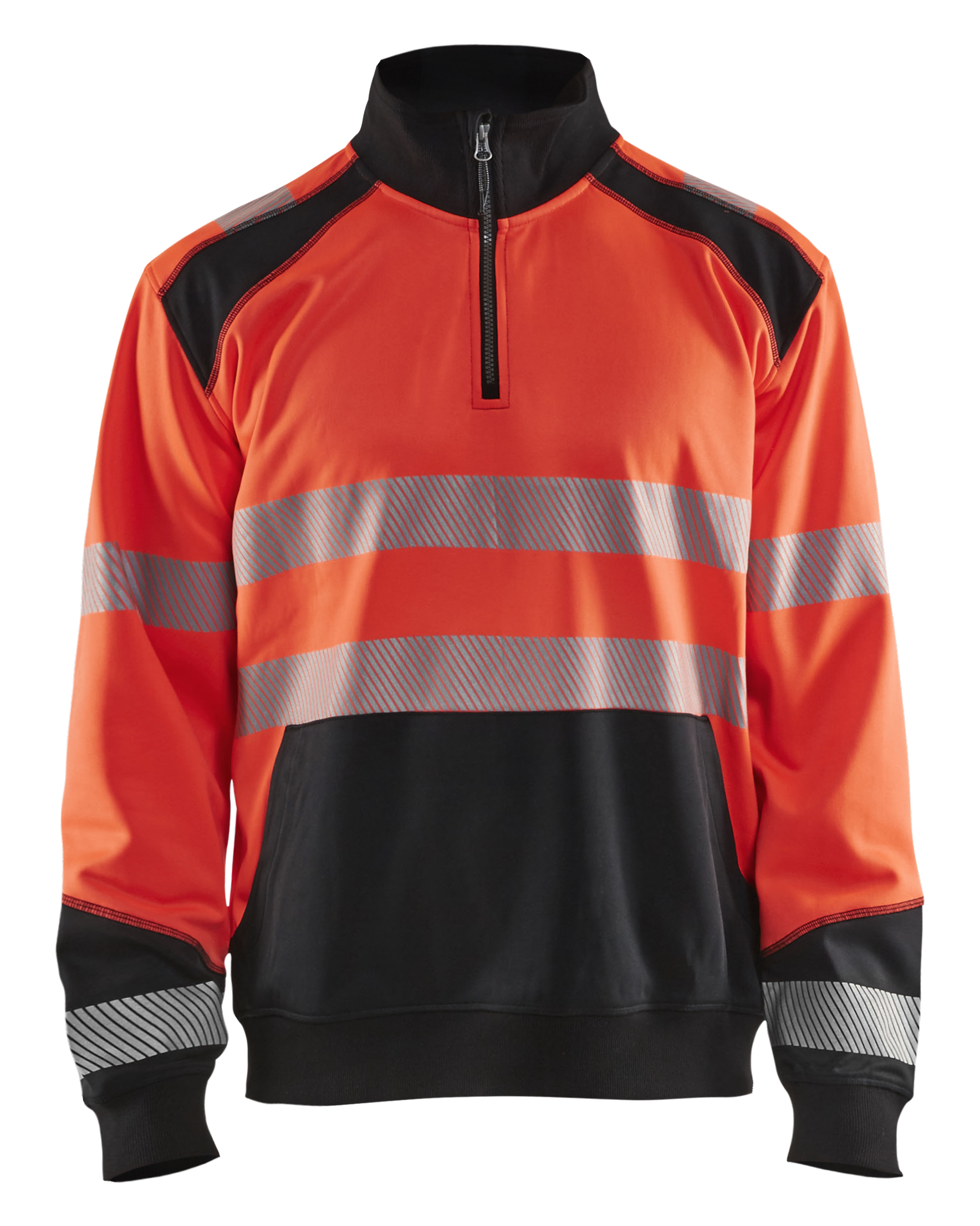 Blåkläder 3556 Hi-Vis sweatshirt with half zip - Image 4