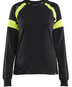 Blåkläder 3521 Women's Long-Sleeved T-shirt with Hi-Vis - Image 2