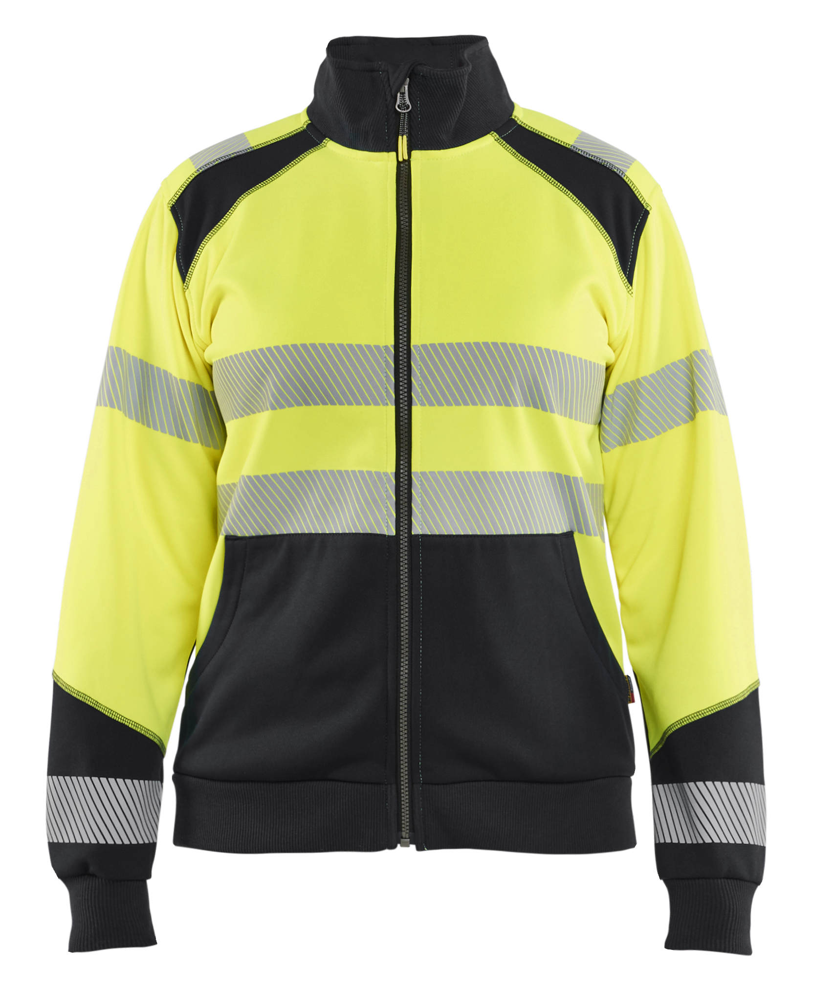 Blåkläder 3508 Women’s Hi-Vis Sweatshirt with zipper - Image 2