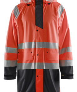 Blåkläder 4324 Rain Coat Hi-Vis LEVEL 1 - Image 5
