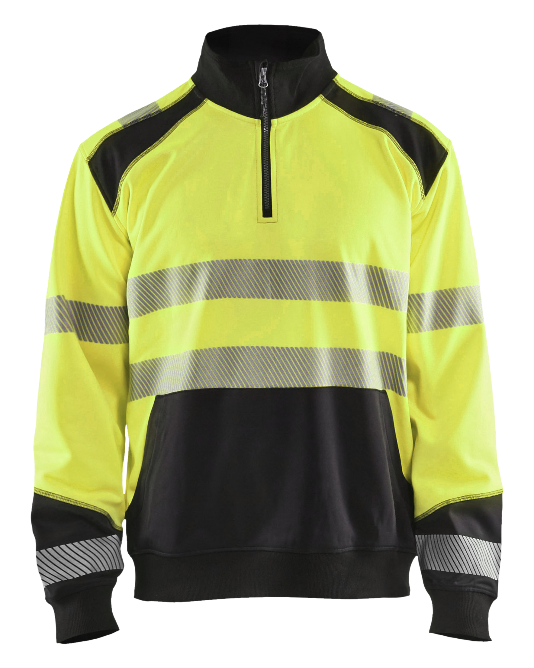 Blåkläder 3556 Hi-Vis sweatshirt with half zip - Image 2