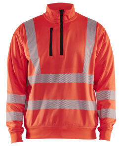 Blåkläder 3564 Hi-Vis Sweatshirt Half-zip - Image 3
