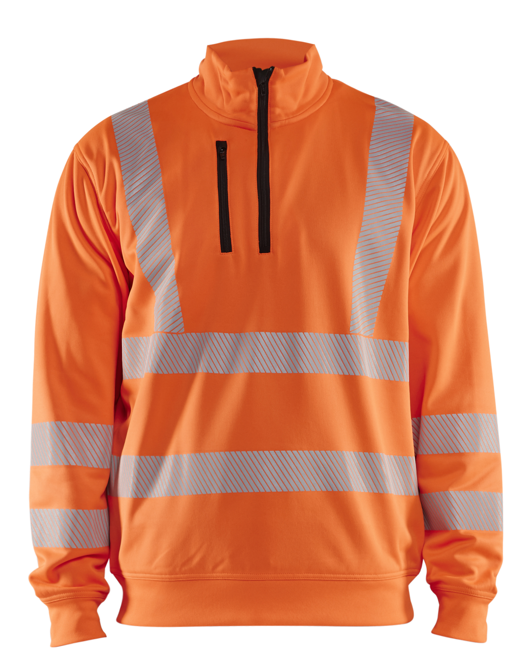 Blåkläder 3564 Hi-Vis Sweatshirt Half-zip - Image 2