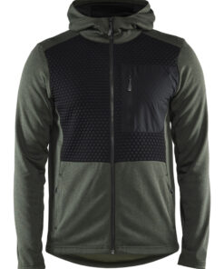 Alternative view of Blåkläder 3540 Hoodie with full-length zip - 100% polyester fleece one side brush