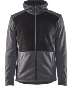 Blåkläder 3540 Hoodie with full-length zip - 100% polyester fleece one side brush