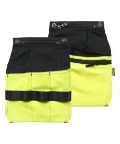 Blåkläder 2170 Tool pockets zipper & press stud fastening in Black/Hi-Vis Yellow