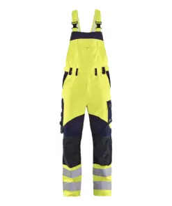 Blåkläder 2891 APC 2 Multinorm Inherent Bib Trousers in Hi-Vis Yellow/Navy Blue