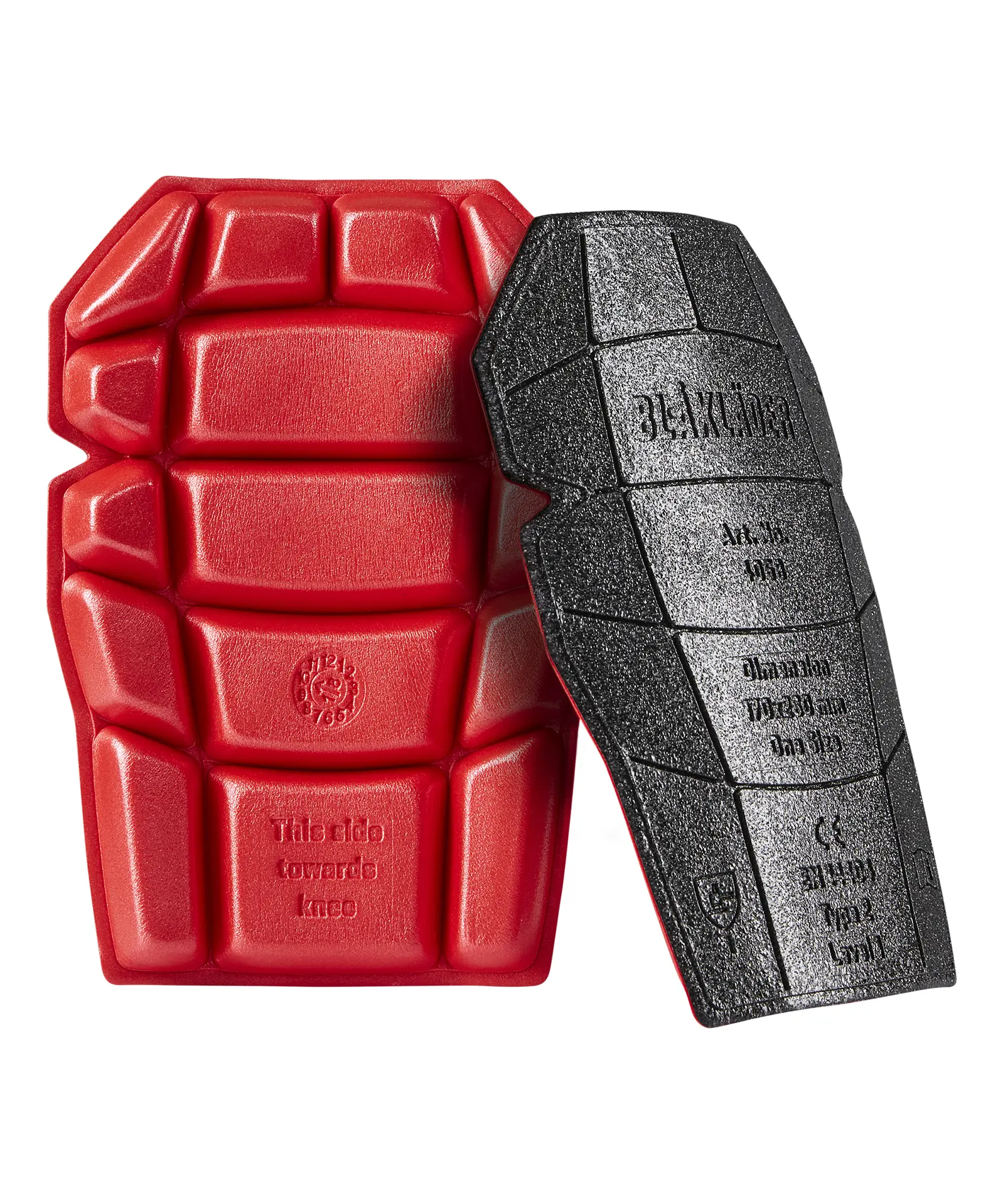 Blåkläder 4058 Knee pads in Black/Red