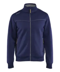 Blåkläder 4739 Sherpa-Lined Sweatshirt Full-Zip in Navy Blue
