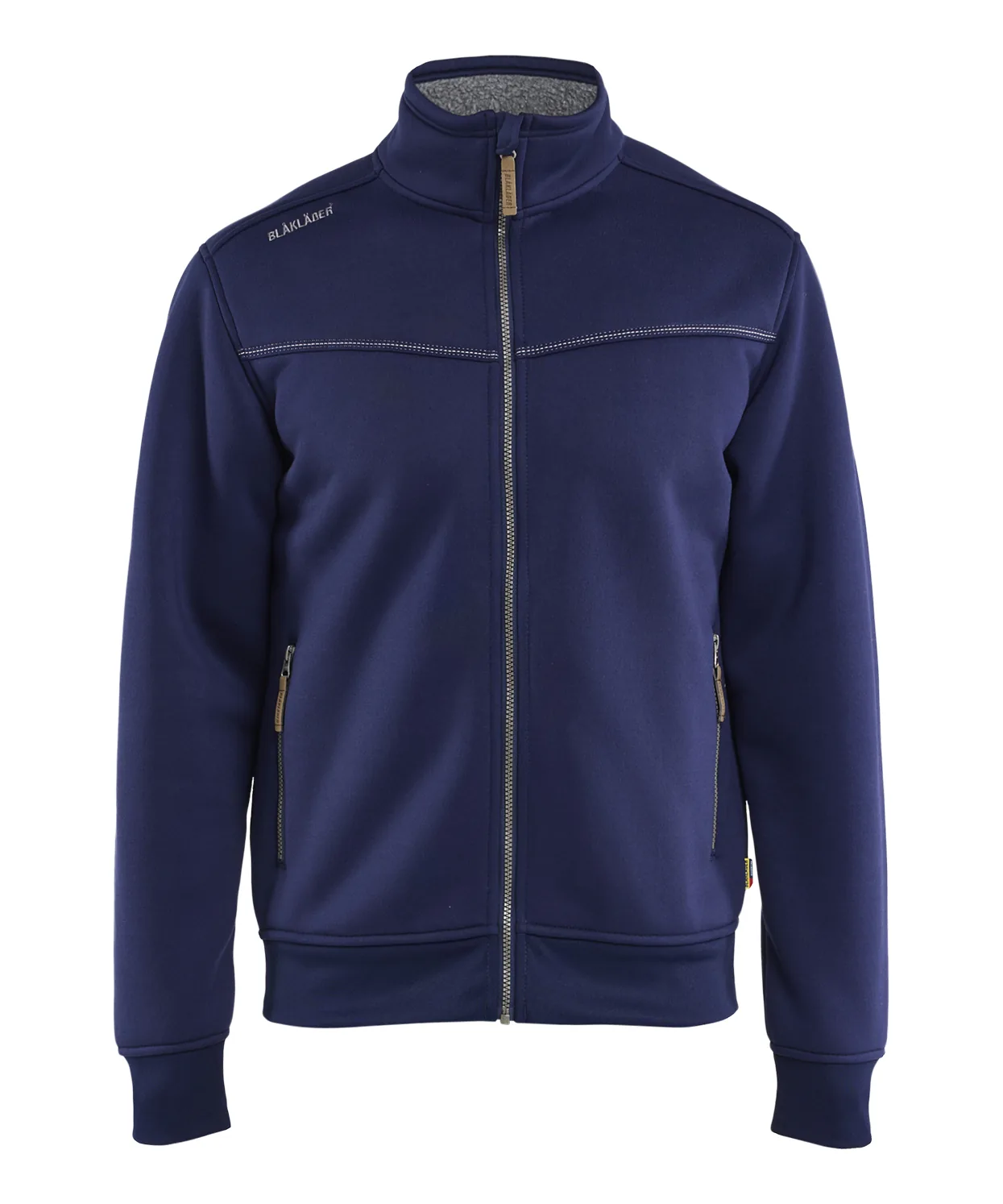 Blåkläder 4739 Sherpa-Lined Sweatshirt Full-Zip in Navy Blue