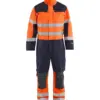 Blåkläder 6379 Multinorm Inherent Coverall - 46% FR polyester in Orange/Navy Blue
